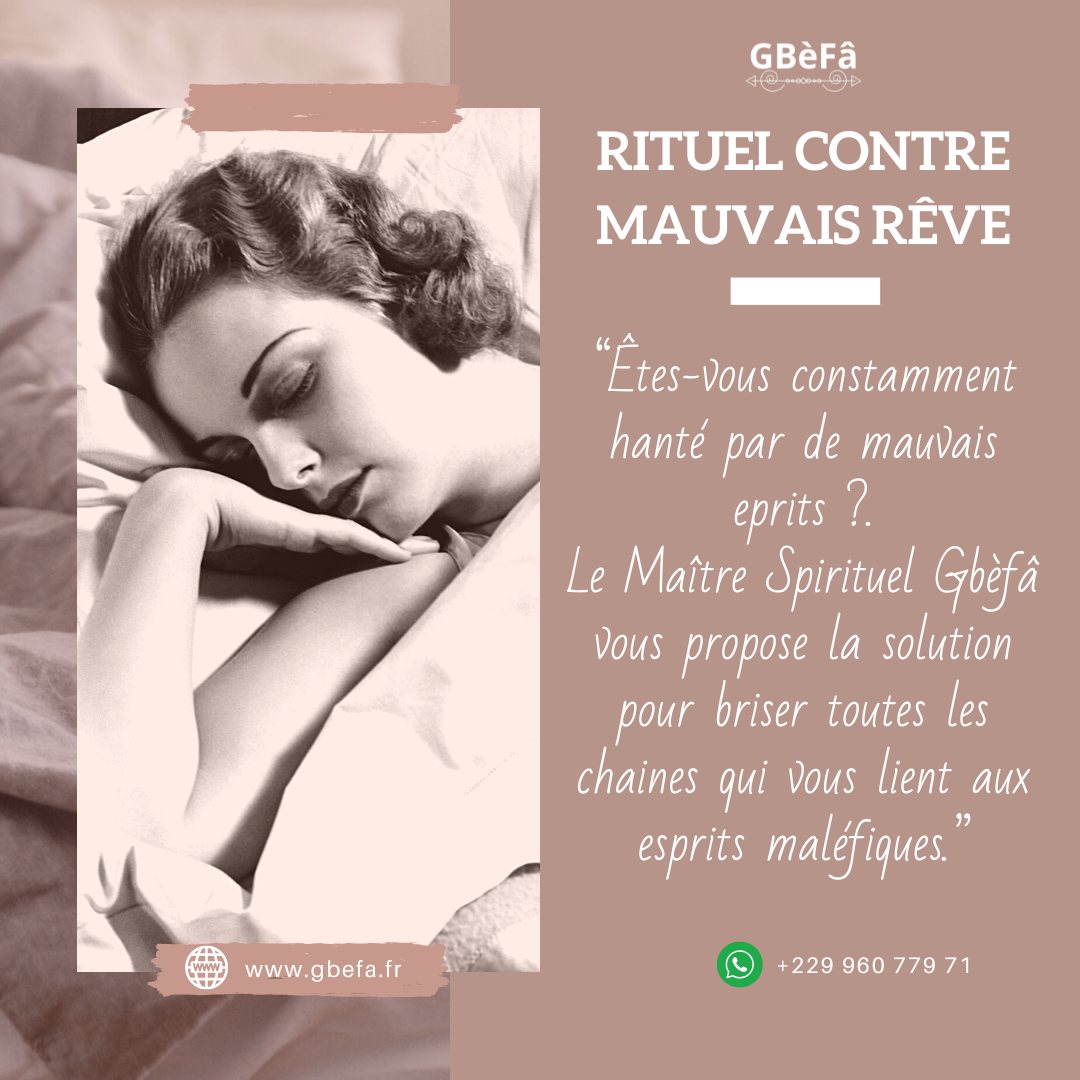 RITUEL CONTRE LES MAUVAIS RÊVES