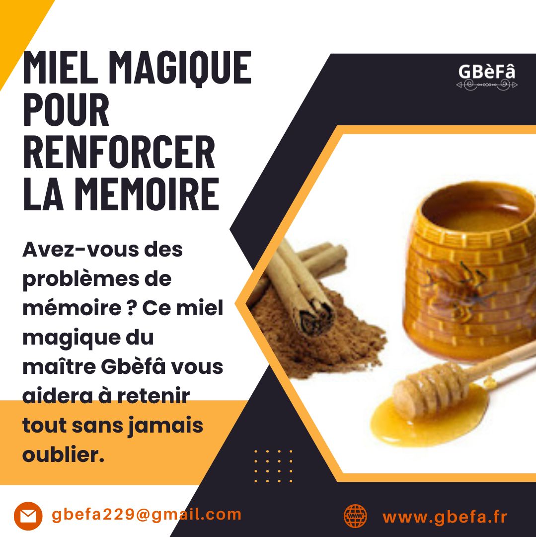 MIEL MAGIQUE POUR RENFORCER LA MÉMOIRE
