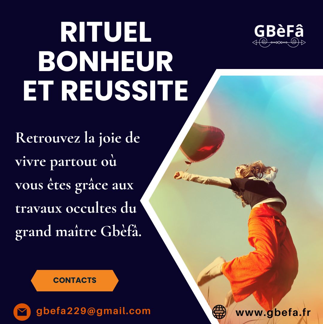 BONHEUR ET RÉUSSITE
